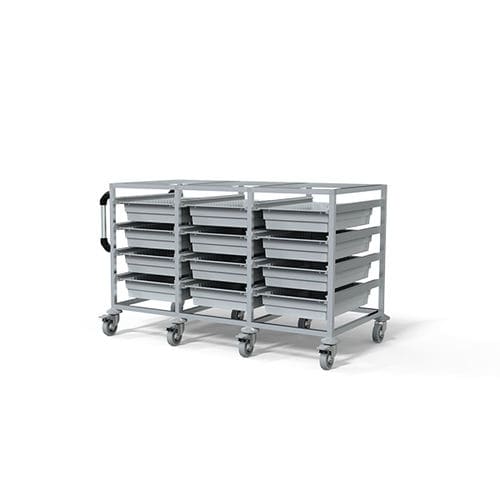 Carrello ospedaliero - F-T4010-3 - Behmpat Producciones S.L - per uso generale / di trasporto / in alluminio