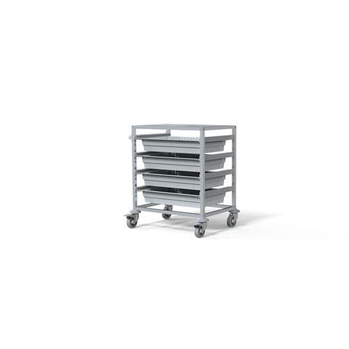 Carrello ospedaliero - F-T6010-1 - Behmpat Producciones S.L - per uso generale / di trasporto / in alluminio