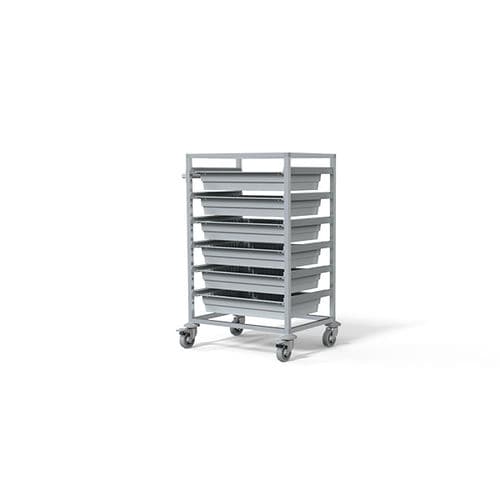 Carrello ospedaliero - F-T6012-1 - Behmpat Producciones S.L - per uso generale / di trasporto / in alluminio
