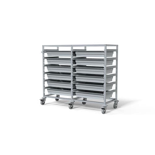 Carrello ospedaliero - F-T6012-2 - Behmpat Producciones S.L - per uso generale / di trasporto / in alluminio