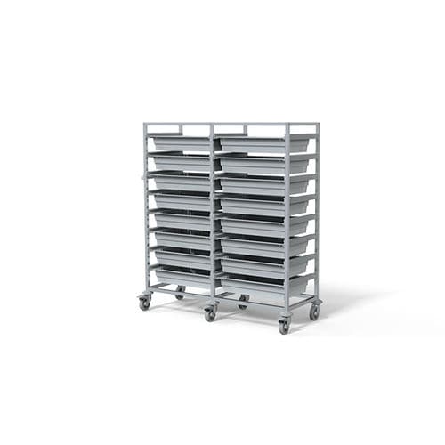 Carrello ospedaliero - F-T6015-2 - Behmpat Producciones S.L - per uso generale / di trasporto / in alluminio