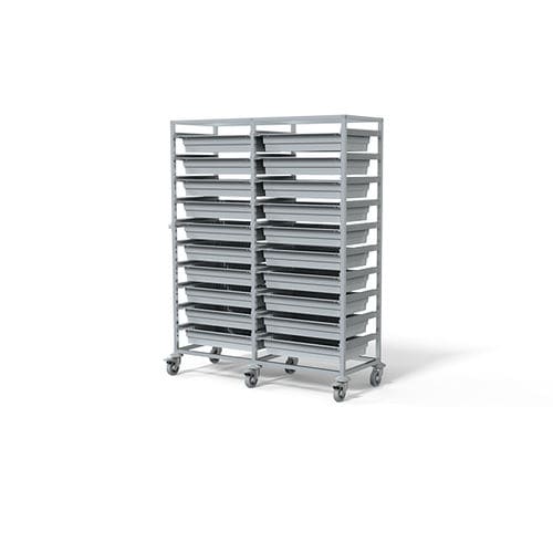Carrello ospedaliero - F-T6018-2 - Behmpat Producciones S.L - per uso generale / di trasporto / in alluminio