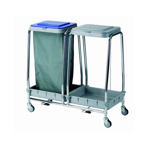 Carrello portabiancheria per sacchi sporchi - Behmpat Producciones S.L - medico / da trasporto / 2 sacchi