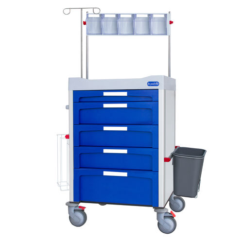 Carrello per anestesia - F-DNOV-K19 - Behmpat Producciones S.L - per uso generale / multifunzione / in plastica