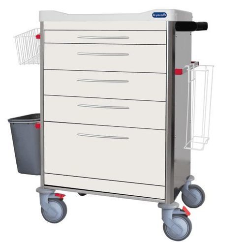 Carrello per trattamenti - F-DINOX-K1 - Behmpat Producciones S.L - ospedaliero / con vaschetta / con cestello