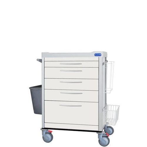 Carrello per trattamenti - F-DCONV-K2 - Behmpat Producciones S.L - ospedaliero / in alluminio / con cestello