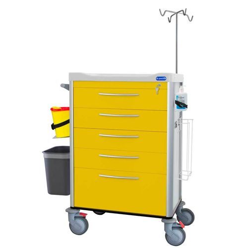 Carrello medico - IC01 - Behmpat Producciones S.L - ospedaliero / per rischi infettivi / in acciaio inossidabile