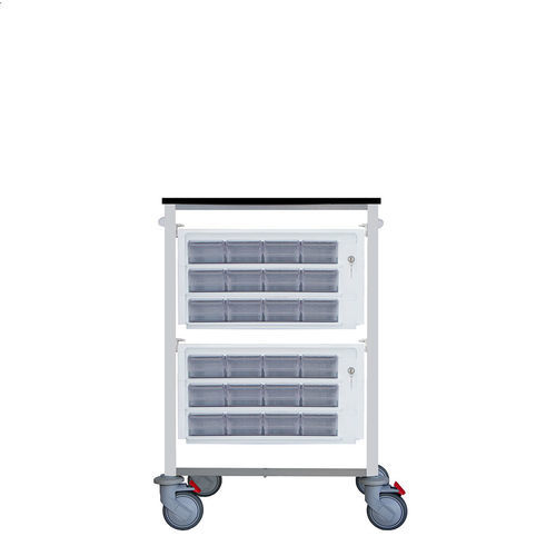 Carrello medico - F-C-NOD-2-S - Behmpat Producciones S.L - per farmaci / di trasferimento / con contenitori