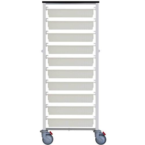 Carrello ospedaliero - F-C-NOD-BJ - Behmpat Producciones S.L - per farmaci / di trasferimento / con vaschetta