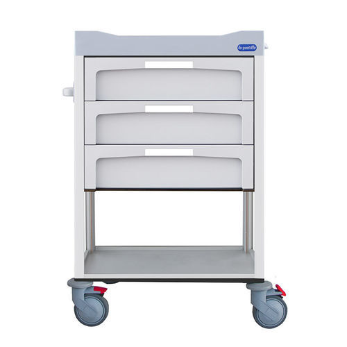 Carrello medico - F-DNOV-0-3-0-RBT - Behmpat Producciones S.L - per farmaci / di stoccaggio / 3 cassetti