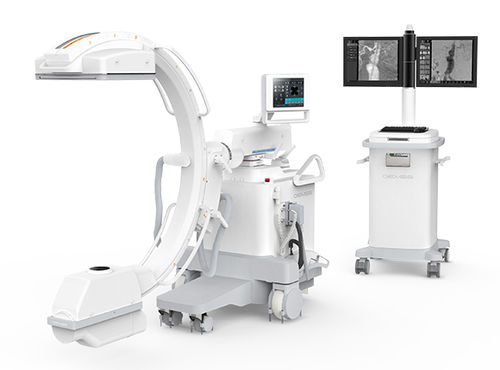 Amplificatore di brillanza mobile - SPINEL 12HD - GEMSS Medical Systems - con sensore piano / con colonna video / con video monitor integrato