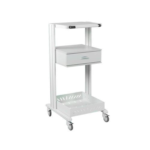 Carrello medico - CARSPEC78/DE - nuovalaris - per uso generale / per apparecchio / in alluminio anodizzato