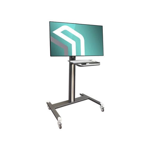 Carrello per apparecchio - CARSPEC78/MNTV - nuovalaris - per monitor / in alluminio / mobile