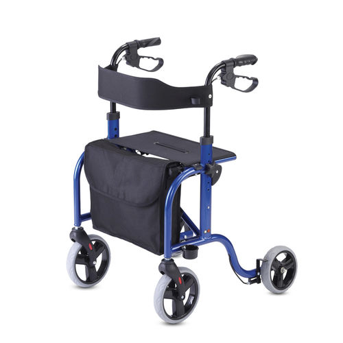 Deambulatore rollator a 4 ruote - RL-Smart - Bischoff & Bischoff - telaio in alluminio / con sedile / con cestello