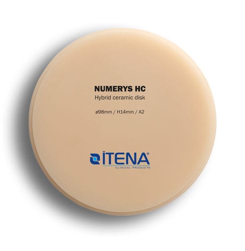 Materiale odontoiatrico in ceramica - NUMERYS HC - Itena Clinical - per ricostruzione dentale / CAD CAM