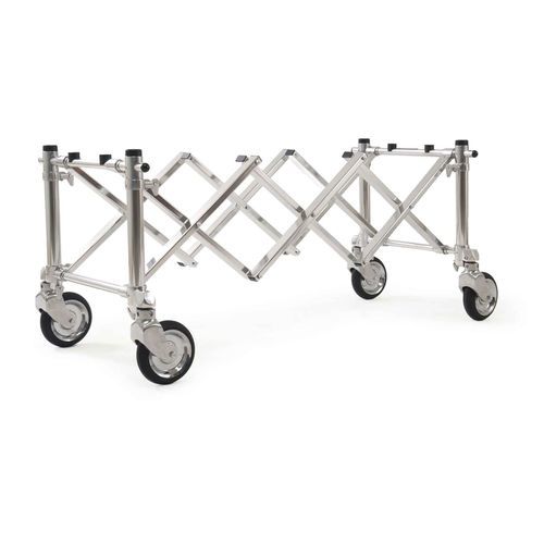 Carrello mortuario di trasferimento - Ferno (UK) Limited - a pantografo / pneumatico / in alluminio