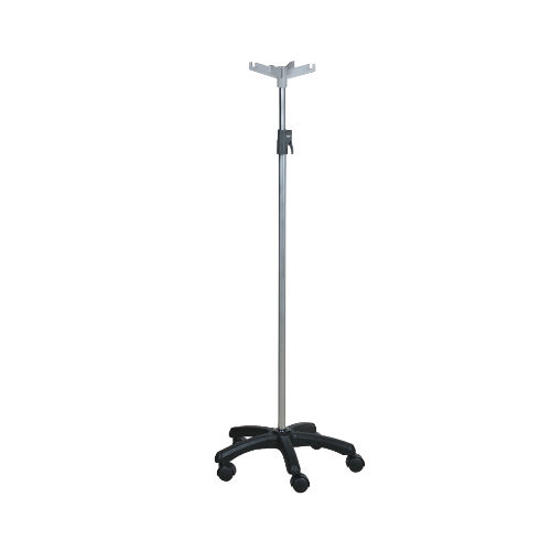 Asta portaflebo con rotelle - IV01 - Bailida - 4 ganci / telescopica
