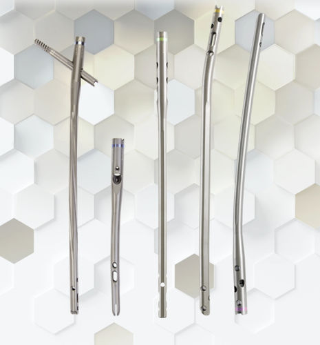 Chiodo intramidollare per femore - Zimmer Biomet - per tibia / fissazione prossimale / fissazione distale