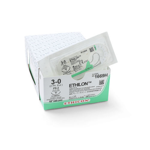 Filo di sutura non assorbibile - ETHILON™ - Ethicon - per chirurgia oftalmica / per chirurgia uroginecologica / per chirurgia cardiovascolare