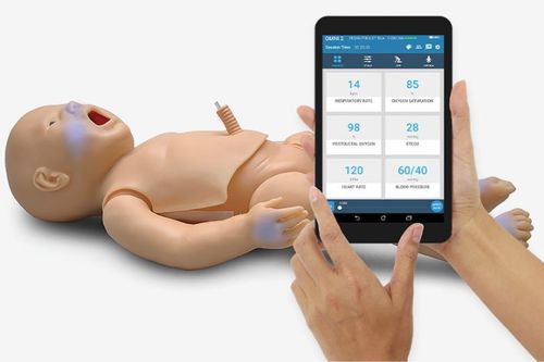Simulatore per gestione delle vie aeree - PEDI® Blue S320.100.250 - Gaumard - per intubazione / di monitoraggio / per RCP