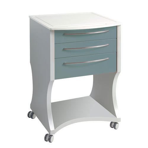 Carrello medico - Intercontidental - per strumenti odontoiatrici / 5 cassetti / 4 cassetti