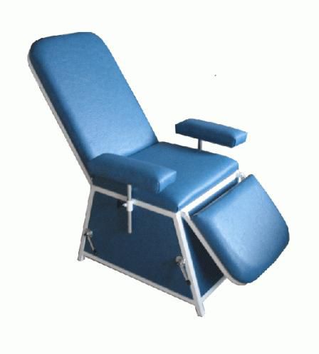 Poltrona per prelievo di sangue manuale - PS-CT10 - PROJESAN - a 3 sezioni / con poggiapiedi