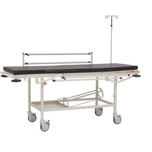 Barella con carrello da trasporto - PS-STR01 - PROJESAN - manuale / con schienale regolabile / 2 sezioni