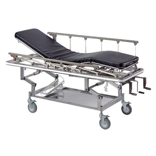 Barella con carrello da trasporto - MET-3300 - Medical Master Co., Ltd - di emergenza / manuale / ad altezza regolabile