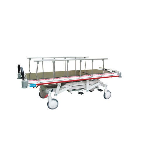 Barella con carrello da trasporto - MET-3000 - Medical Master Co., Ltd - di emergenza / manuale / ad altezza regolabile