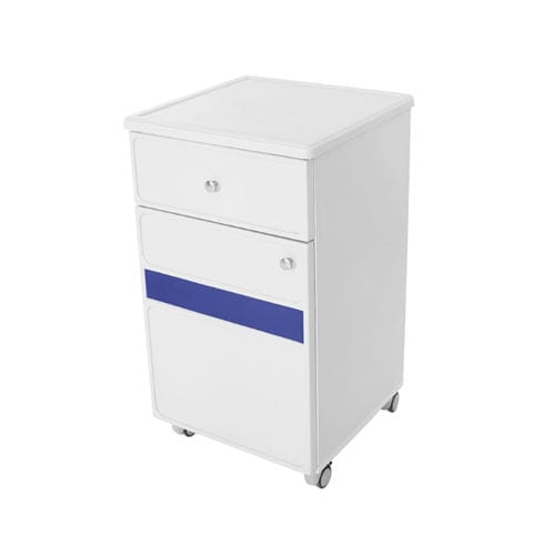Comodino con rotelle - MS 2120 - MESPA - con cassetti