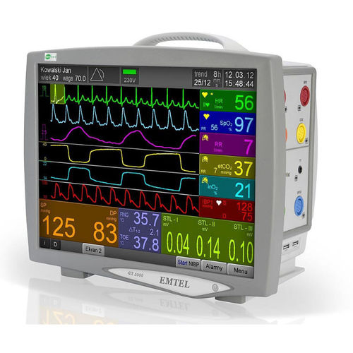 Monitor multiparametrico compatto - FX 3000 - EMTEL Śliwa sp.k. - portatile / comodino / ECG