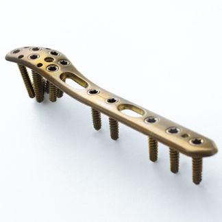 Placca di compressione per fibula - 3.70 series - ChM - distale / bloccata / in metallo