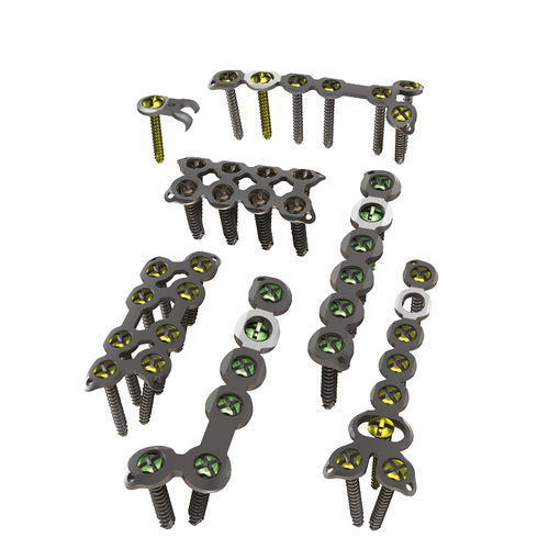 Placca di compressione per mano - 3.80 series - ChM - bloccata / in titanio
