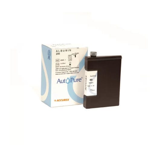 Reagente di albumina - AutoPure 200 - Accurex Biomedical Pvt. Ltd.  - per chimica clinica / liquido / di omocisteina