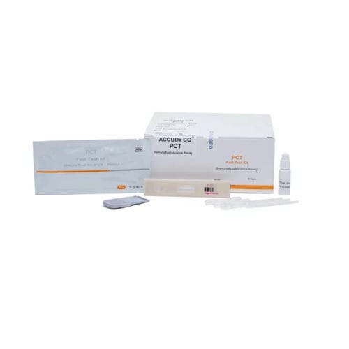 Kit di test della sepsi - AccuDx CQ - Accurex Biomedical Pvt. Ltd.  - di PCT / di calcio / batteriologico