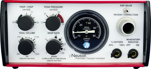 Ventilatore di emergenza - pNeuton model S - Airon Corporation - pneumatico / da trasporto / CPAP