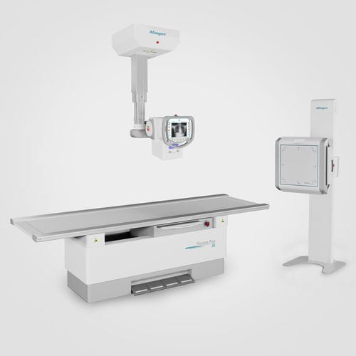 Sistema di radiografia digitale - DIGIX-CSA ADV - Allengers Medical Systems - per radiografia multidisciplinare / con braccio portatubo telescopico a soffitto / con bucky da terra