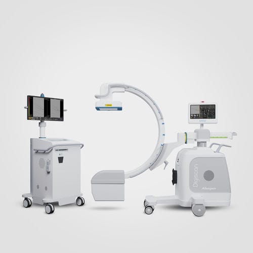 Amplificatore di brillanza mobile - DIGISCAN V20/V30 - Allengers Medical Systems - con sensore piano / con colonna video / con video monitor integrato