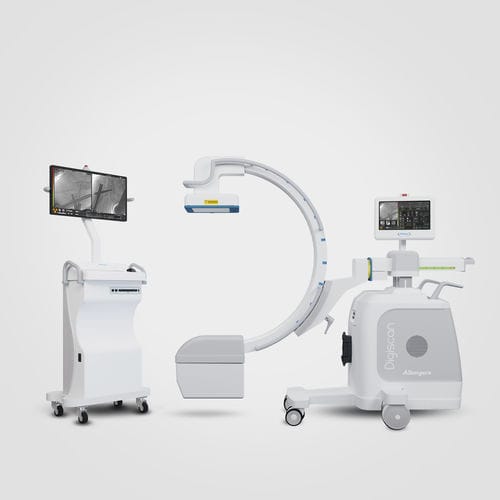 Amplificatore di brillanza mobile - DIGISCAN S20/S30 - Allengers Medical Systems - con sensore piano / con colonna video / con video monitor integrato