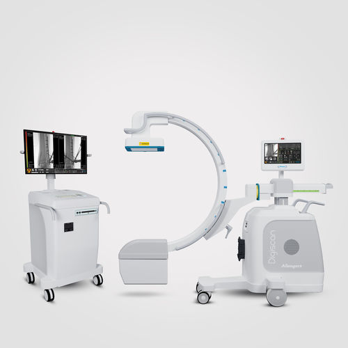 Amplificatore di brillanza mobile - Digiscan C-Arm - Allengers Medical Systems - con sensore piano