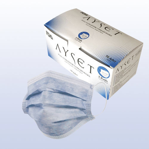 Mascherina chirurgica senza lattice - AYSET TIBBI ÜRÜNLER VE PLASTIK TEKSTIL ELEKTRONIK GIDA TEMIZLIK MADDELERI SAN AS - monouso / in tessuto non tessuto / ipoallergenica