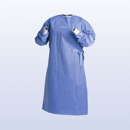 Camice chirurgico unisex - AYSET TIBBI ÜRÜNLER VE PLASTIK TEKSTIL ELEKTRONIK GIDA TEMIZLIK MADDELERI SAN AS - monouso / traspirante / impermeabile