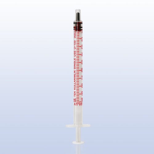 Siringa da insulina - 3P - AYSET TIBBI ÜRÜNLER VE PLASTIK TEKSTIL ELEKTRONIK GIDA TEMIZLIK MADDELERI SAN AS - monouso / sterile