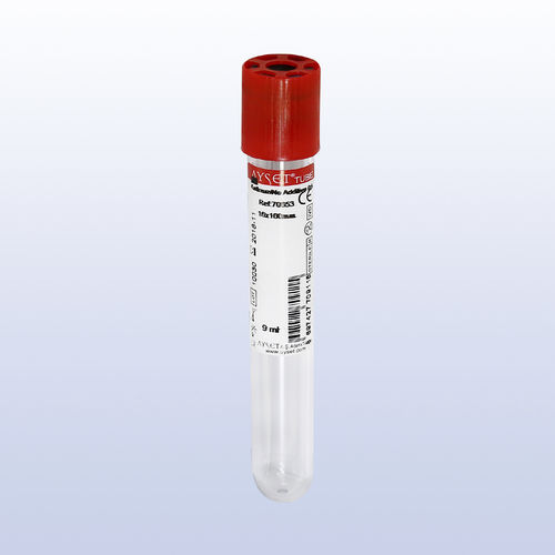 Provetta per prelievi da laboratorio - 70 series - AYSET TIBBI ÜRÜNLER VE PLASTIK TEKSTIL ELEKTRONIK GIDA TEMIZLIK MADDELERI SAN AS - cilindrico / di sangue totale / in PET