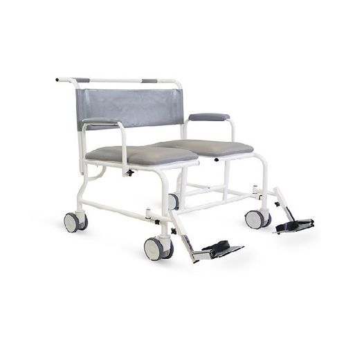 Sedia da doccia con braccioli - Freeway  - Benmor Medical - con rotelle / con poggiapiedi / con apertura igienica