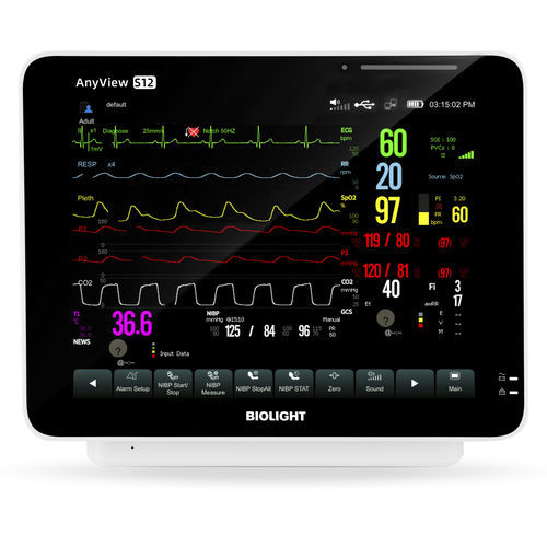 Monitor portatile per paziente - S12 - Guangdong Biolight Meditech - compatto / su carrello / RESP