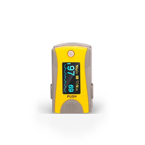 Pulsossimetro da dito - M70 - Guangdong Biolight Meditech - compatto / OLED / giallo