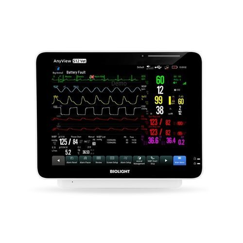 Monitor multiparametrico compatto - S12 Vet - Guangdong Biolight Meditech - veterinario / con connessione wireless