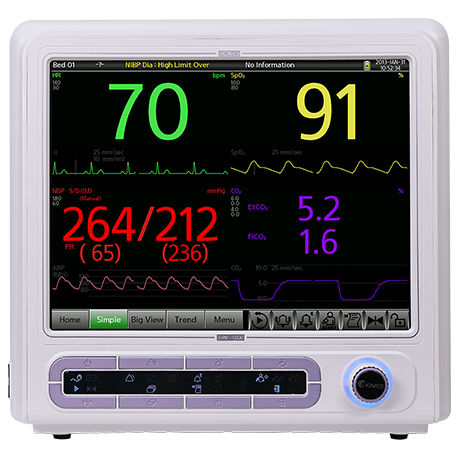Monitor portatile per paziente - BPM-1200 - Bionics Corporation - compatto / ECG / RESP