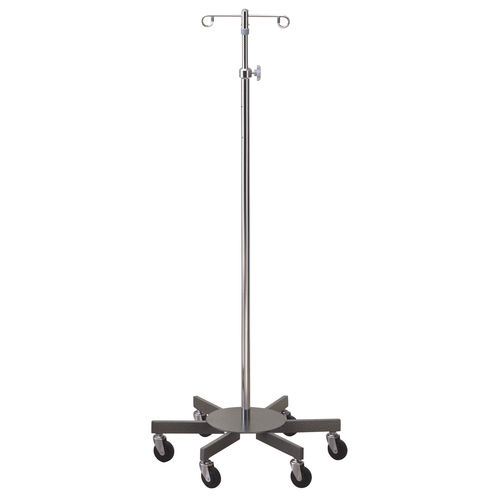Asta portaflebo con rotelle - 43416, 43417, 43408, 43409 - The Brewer Company - 4 ganci / 2 ganci / telescopica